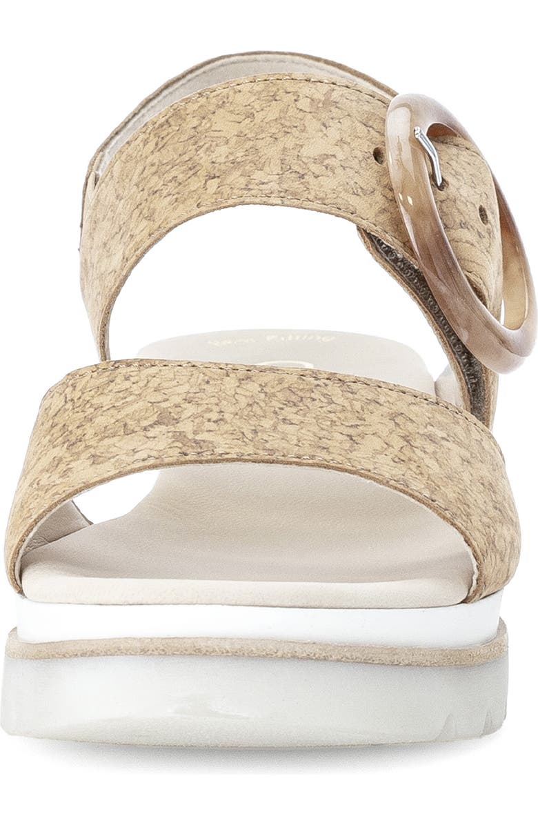 Gabor 64.645 Platform Wedge Sandal, Alternate, color, Natur