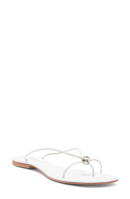 Jeffrey Campbell Cherished Sandal In White Silver