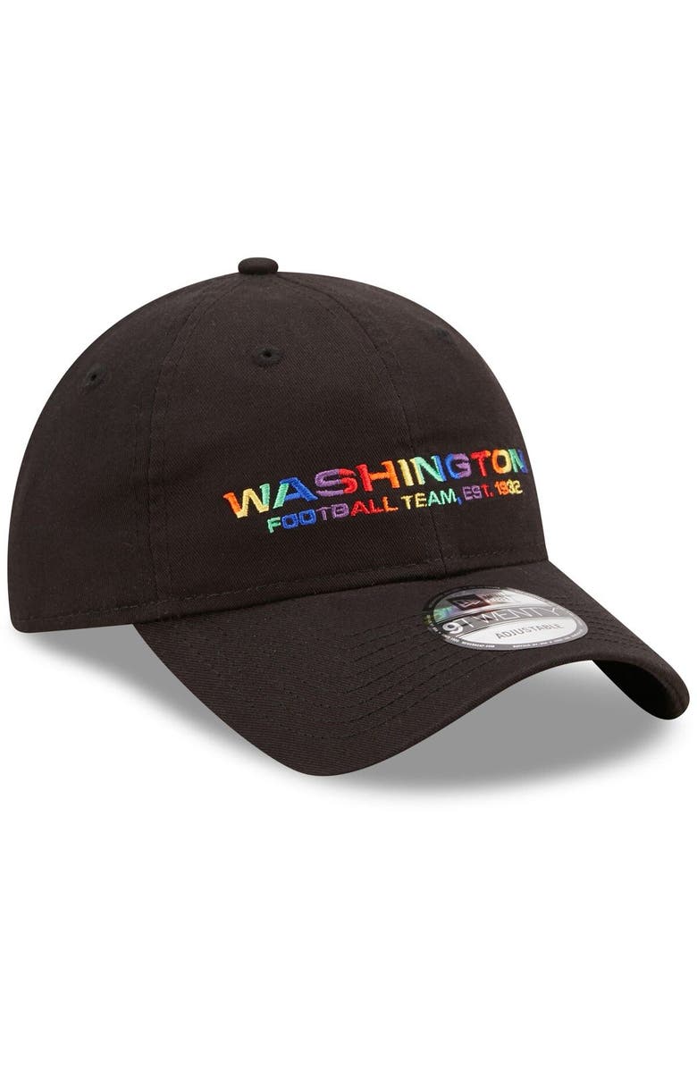 New Era Men's New Era Black Washington Football Team Team Core Classic 2.0 9TWENTY Adjustable Hat, Alternate, color, 