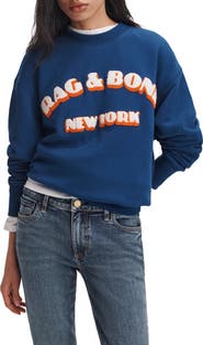 rag & bone Oversize Logo Graphic Sweatshirt