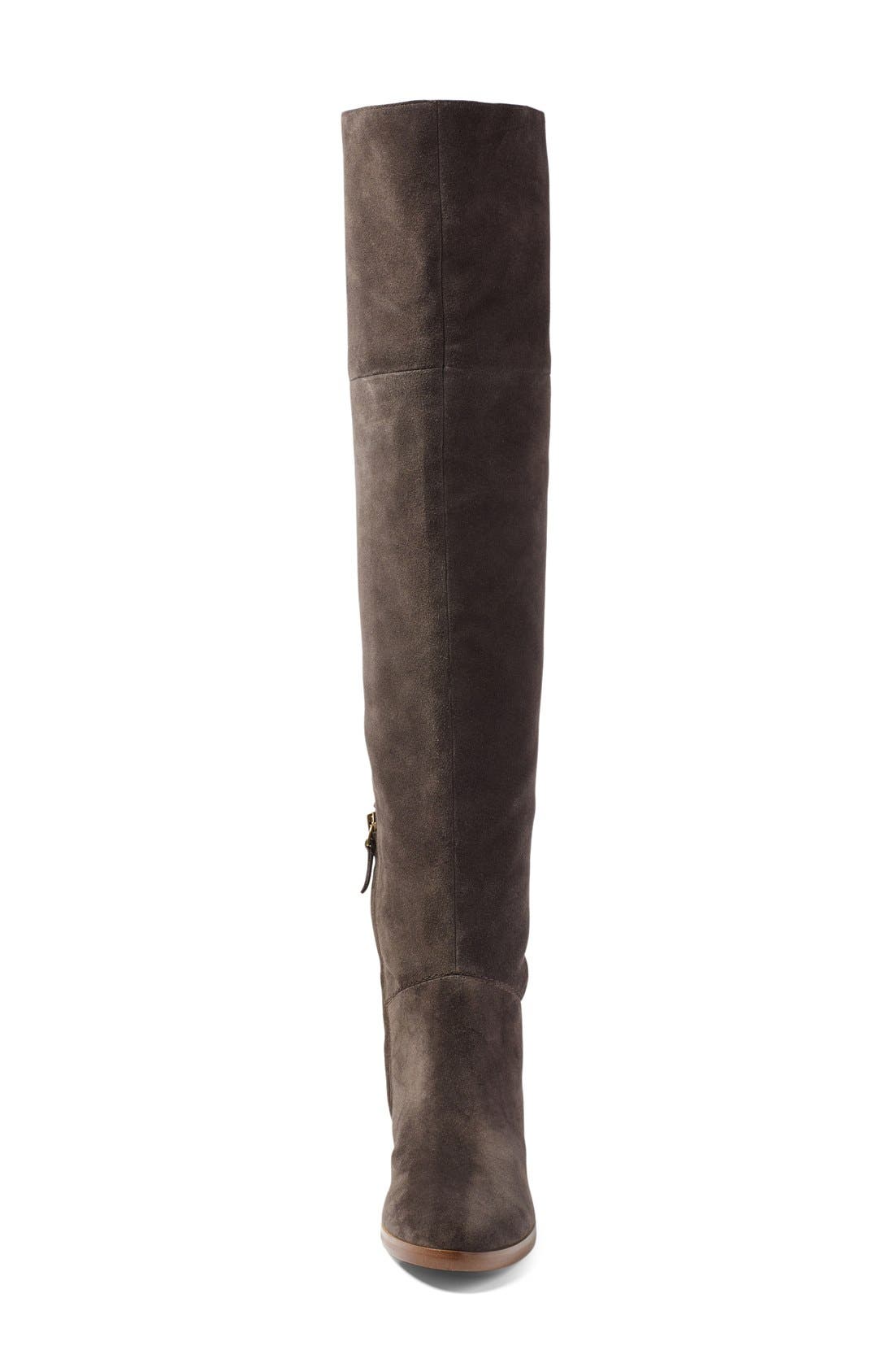 Tessie Tall Boot, Alternate, color, GREY SUEDE