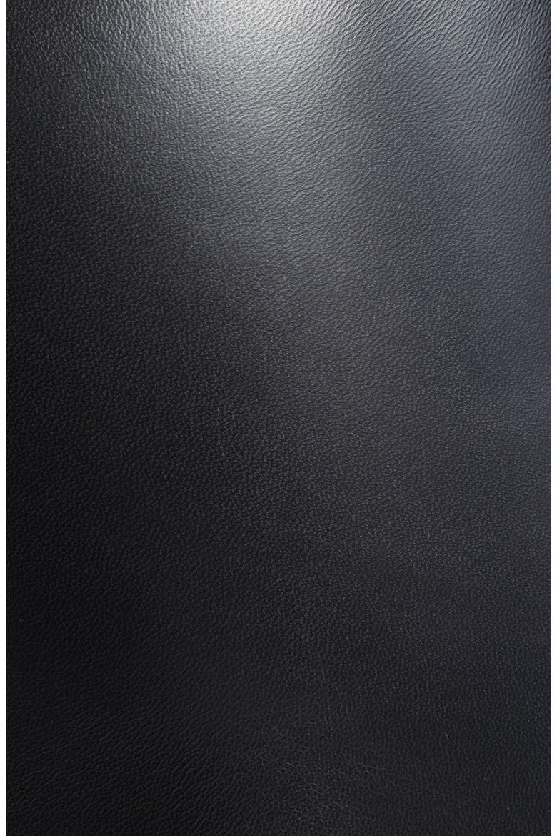 Napa Leather Miniskirt, Alternate, color, 1000 BLACK