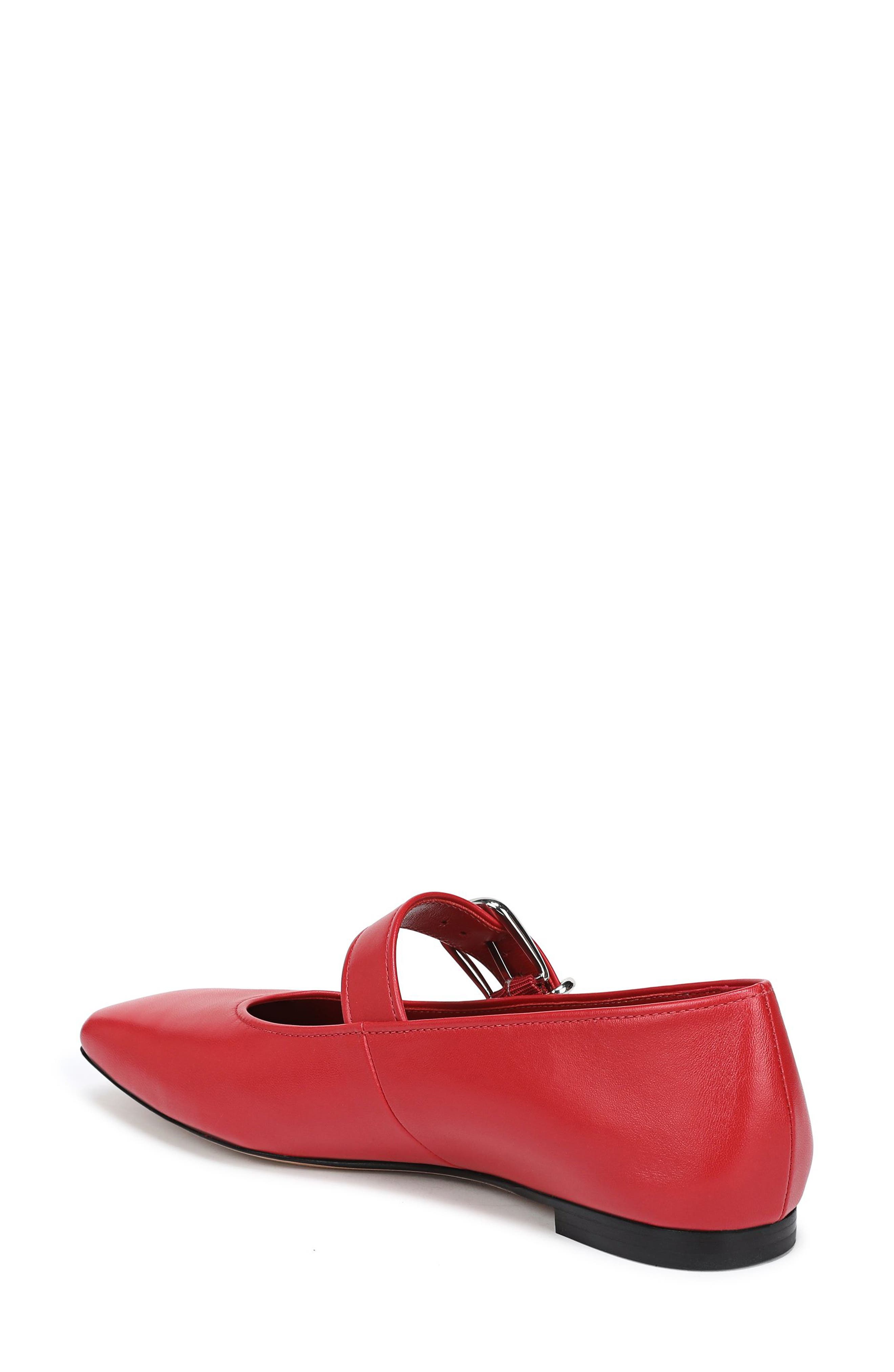Daniela Mary Jane Flat, Alternate, color, CRIMSON LEATHER