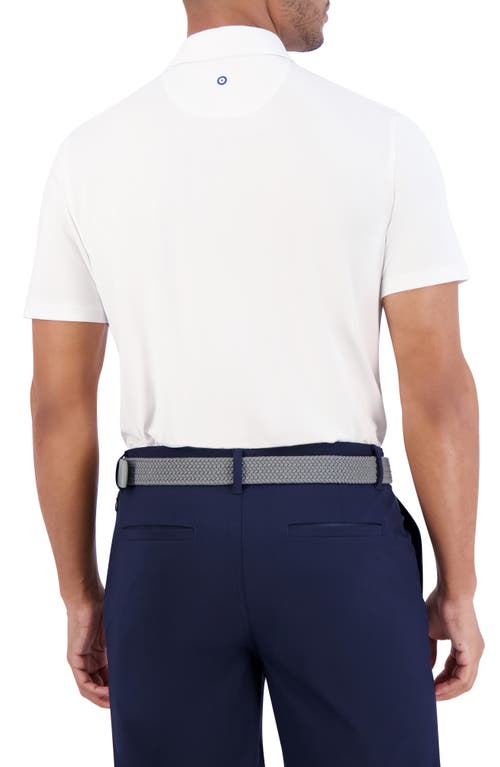 Ben Sherman Solid Tech Pique Sports Fit Polo In White