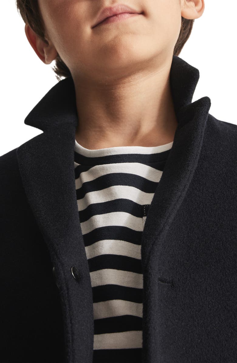 Reiss Kids' Gable Jr. Single Breasted Overcoat, Alternate, color,