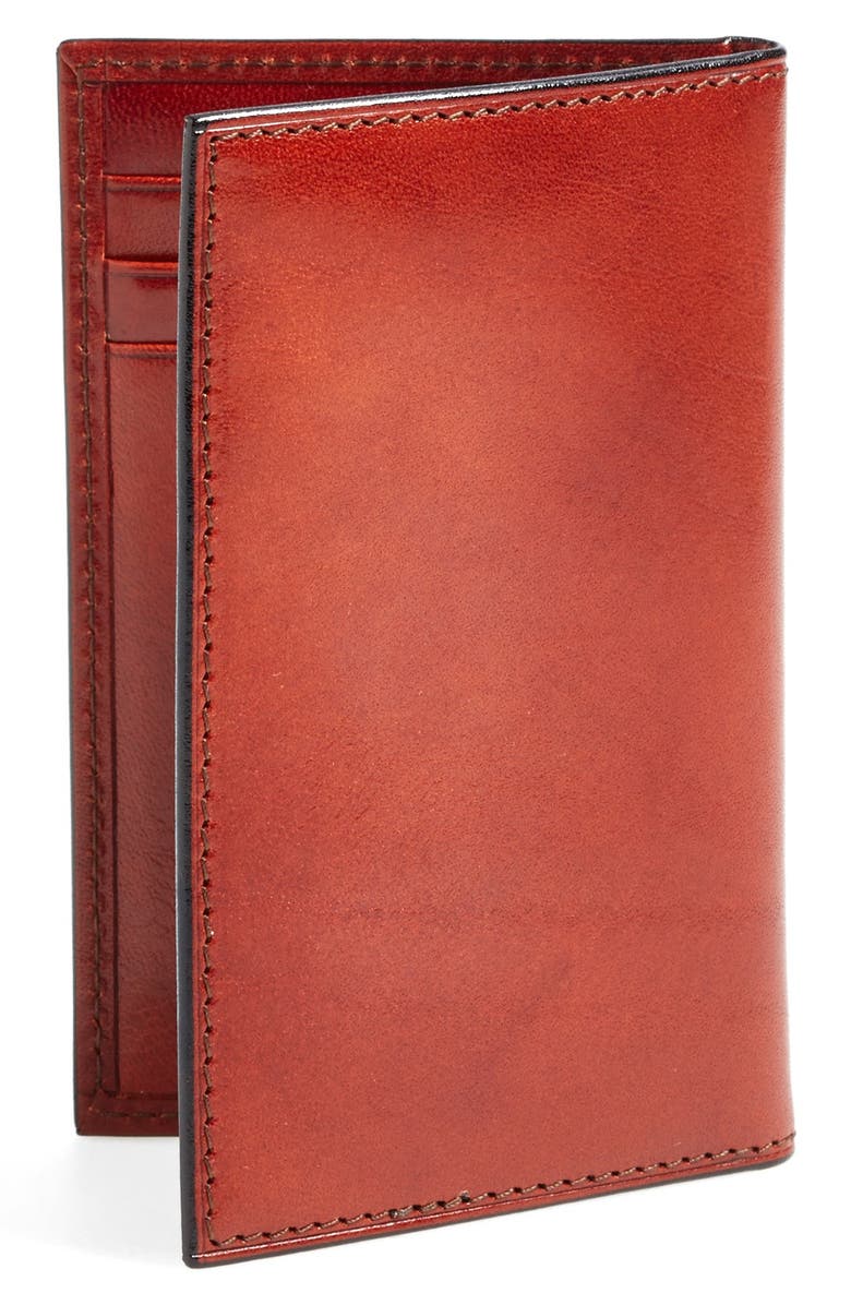 Bosca Old Leather Card Case, Alternate, color, Cognac