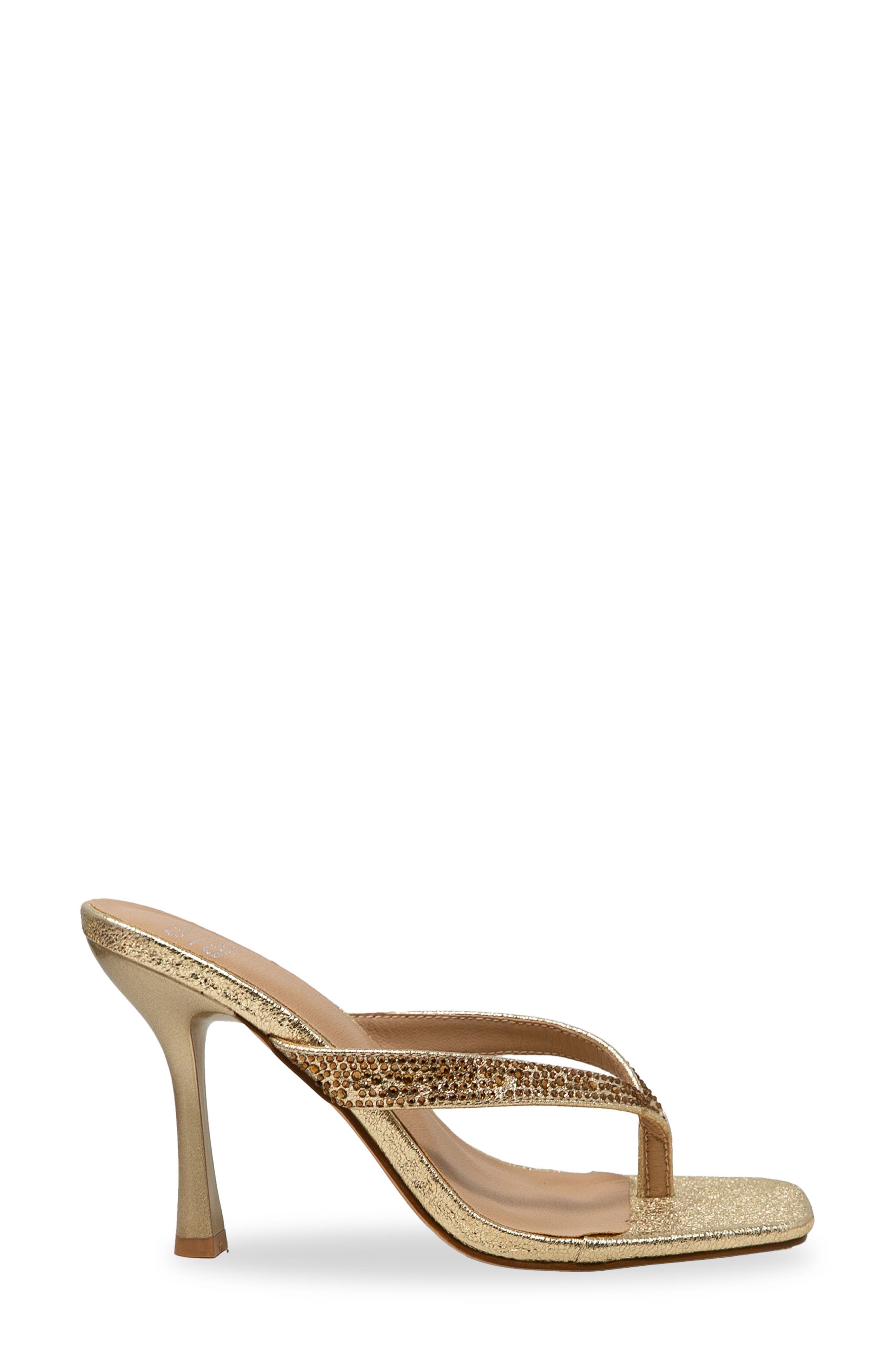 Vixxy Embellished Toe Post Sandal, Alternate, color, GOLD