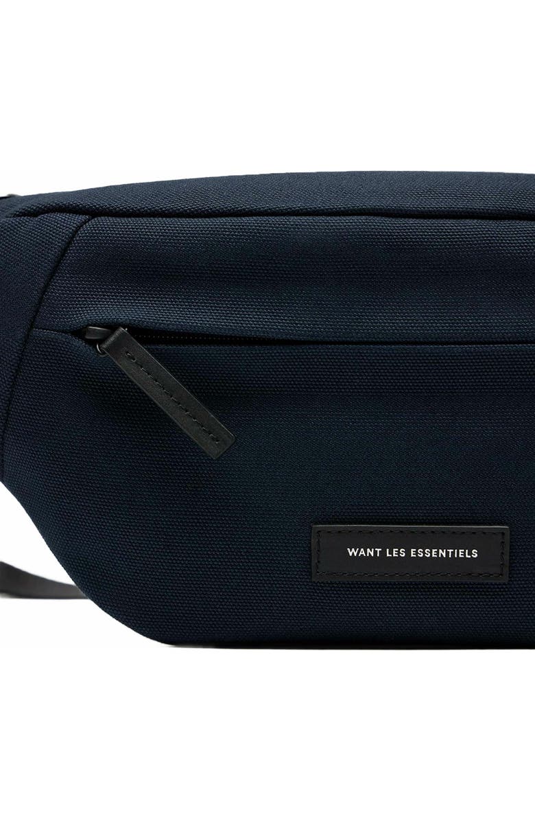 WANT Les Essentiels Atlin Organic Cotton Canvas Belt Bag, Alternate, color, Navy