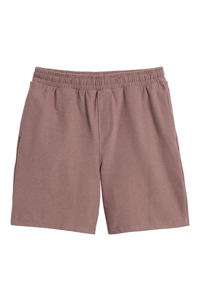 Take It Easy Sweat Shorts, Alternate, color, TRUFFLE HEATHER