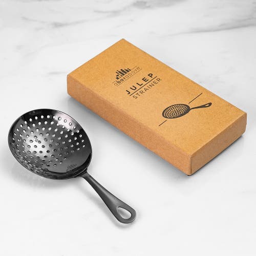 A Bar Above Black Julep Cocktail Strainer In Black