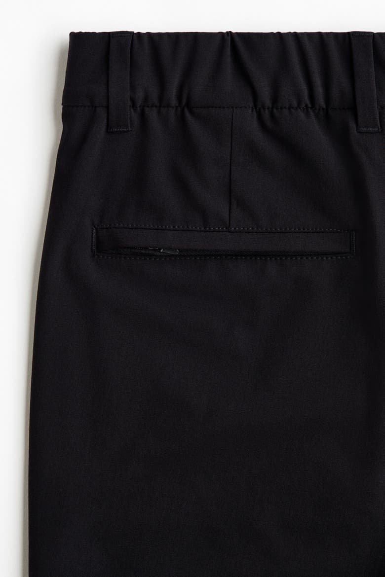 Four-way Stretch Loose Fit Chino Shorts, Alternate, color, Black