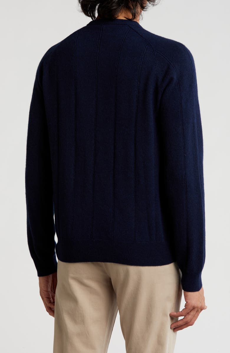 Amicale Wide Rib Cashmere Sweater, Alternate, color, Navy
