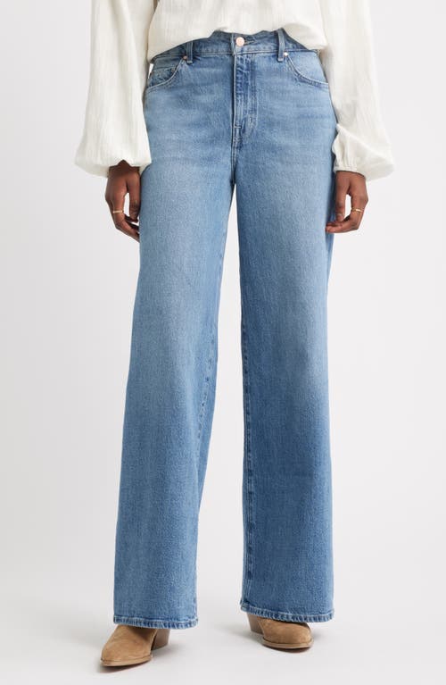 Treasure & Bond High Waist Denim Wide Leg Jeans In Blue