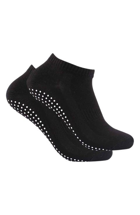 2-Pack Gripper Ankle Socks