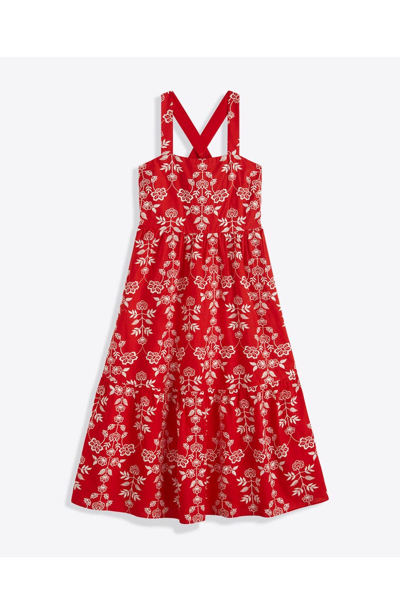 Draper James Cynthia Embroidered Midi Dress, Main, color, 