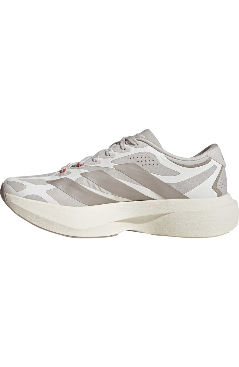 adidas Adizero Evo SL EXO Running Shoe, Alternate, color, White/ White/ Haze Coral