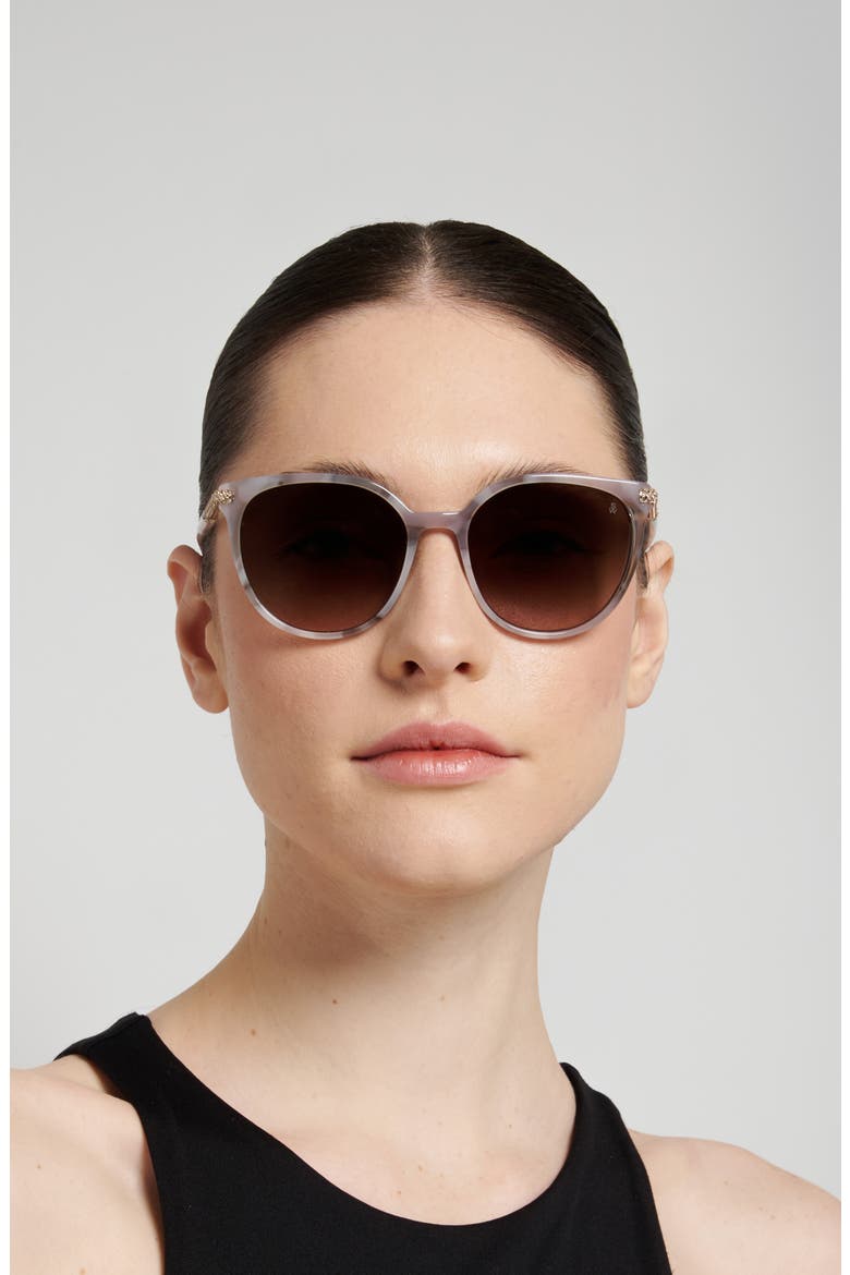 55mm Gradient Square Sunglasses, Alternate, color, HAVANA GREY/ BROWN SF