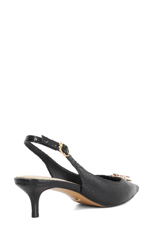 Dune London Context Pointed Toe Slingback Pump In Black