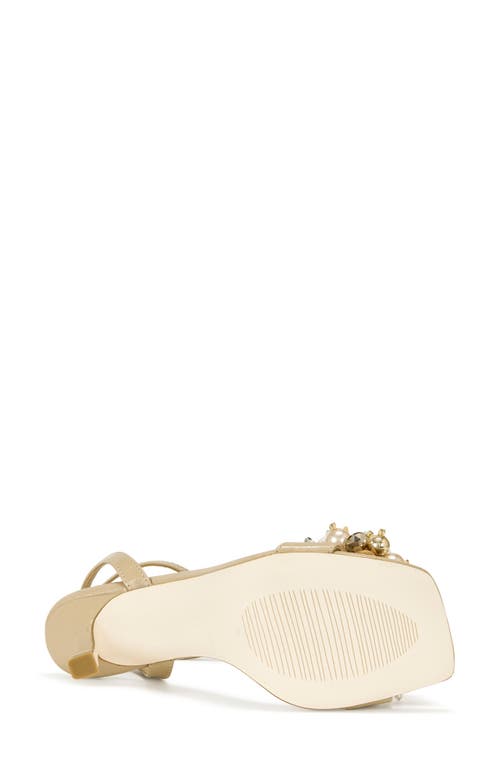 Azalea Wang Candela Ankle Strap Sandal In Beige