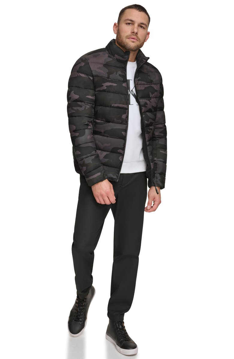 Calvin Klein Stretch Puffer Jacket, Alternate, color, 