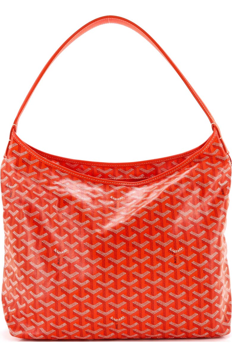 Pre-Owned Goyard Boheme Hobo Coated Canvas, Main, color, Orange