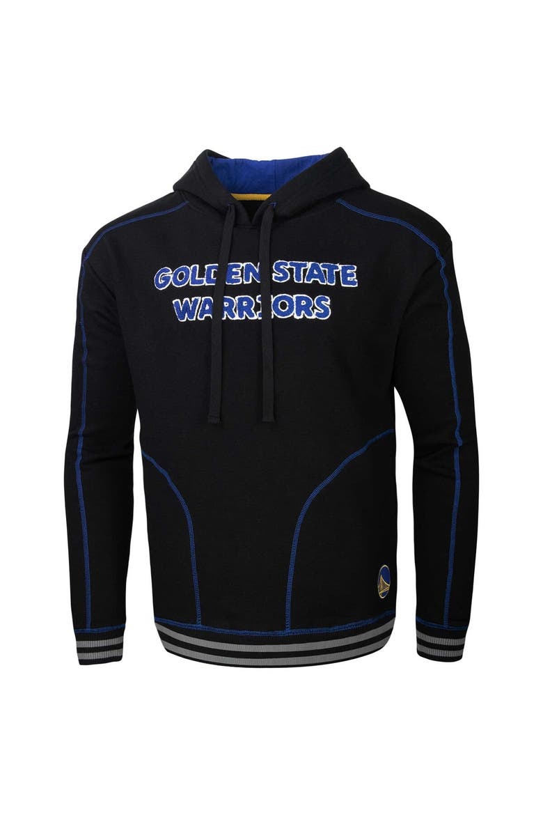 Men's Stadium Essentials  Black Golden State Warriors Baseline Pullover Hoodie, Alternate, color, Black