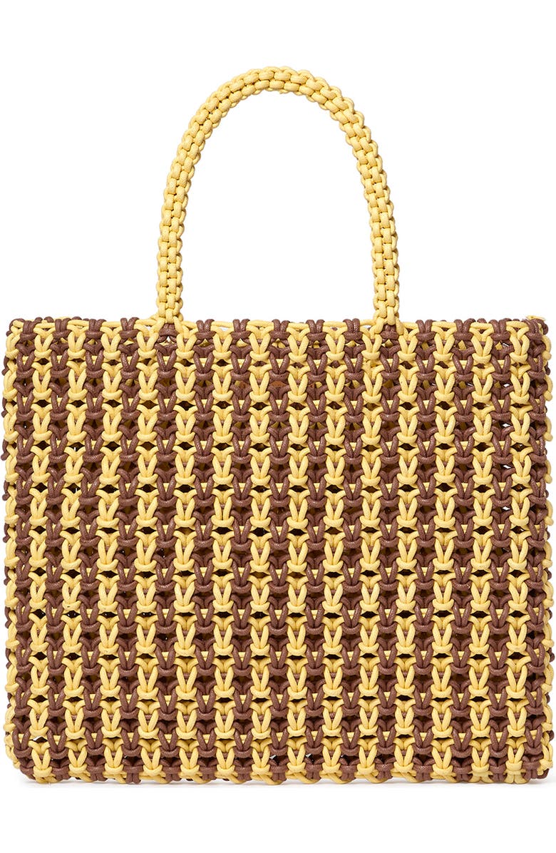 Loeffler Randall Celia Knotted Tote Bag, Alternate, color, Brown/ Butter