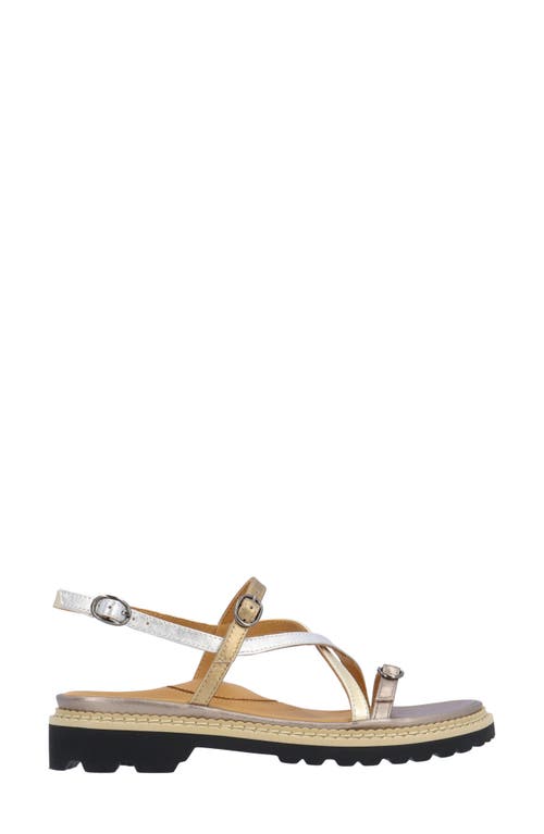 L'amour Des Pieds Danilo Sandal In Metallic