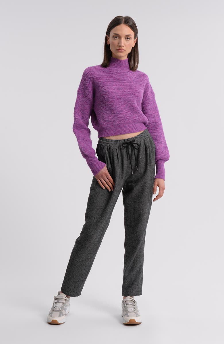 Molly Bracken Fuzzy Turtleneck Sweater, Alternate, color, 