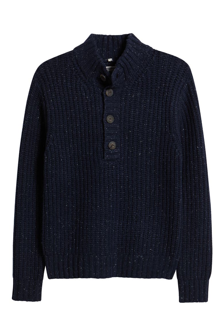 Donegal Pullover Sweater, Alternate, color, NAVY