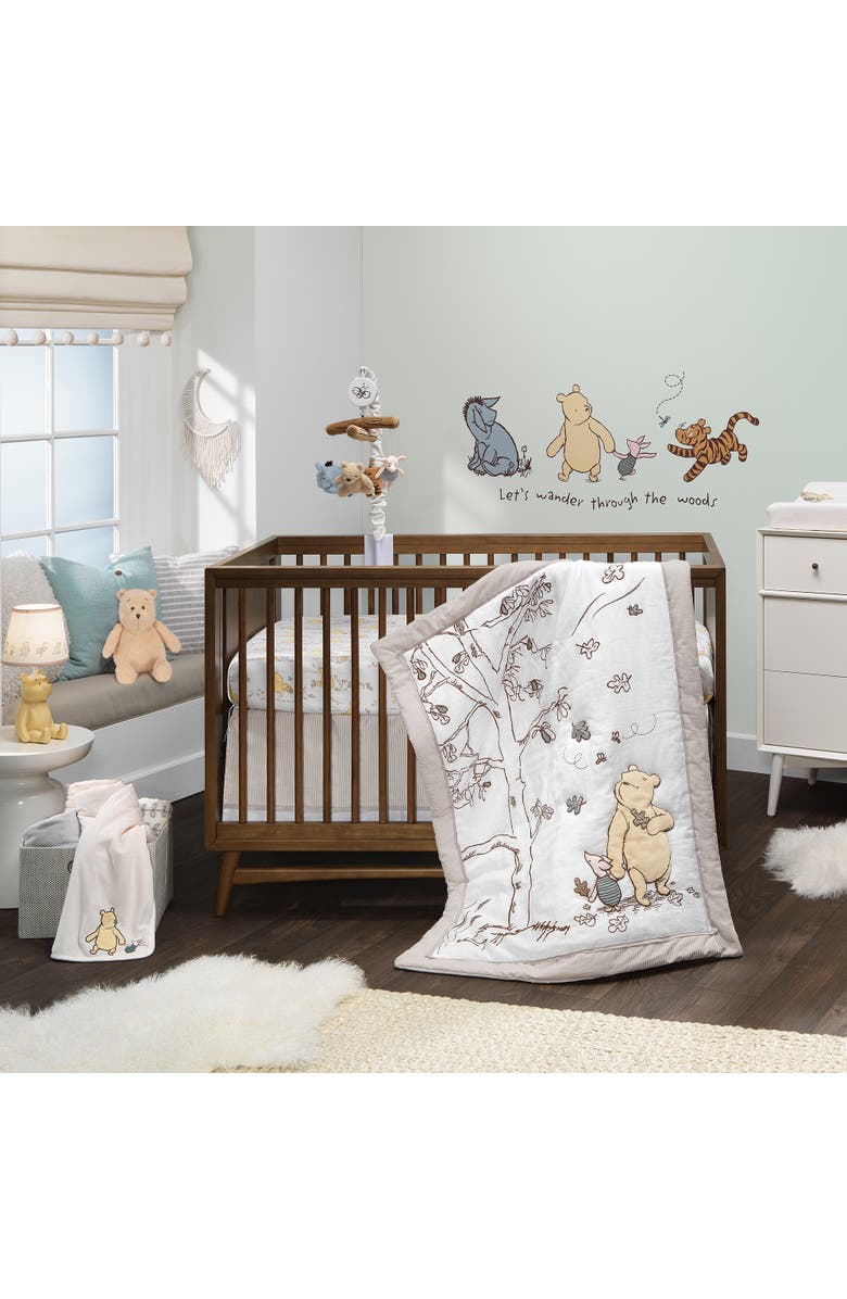 Lambs & Ivy Disney Baby Classic Winnie the Pooh Plush Stuffed Animal Toy, Alternate, color, Tan