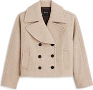 Madewell Oversize Collar Short Peacoat | Nordstromrack