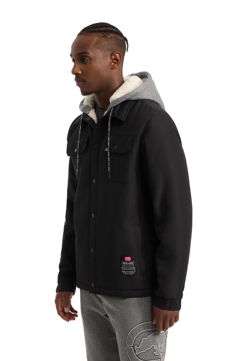 Men's Quietly Standing Out faux shearling Lined Jacket, Alternate, color, Black