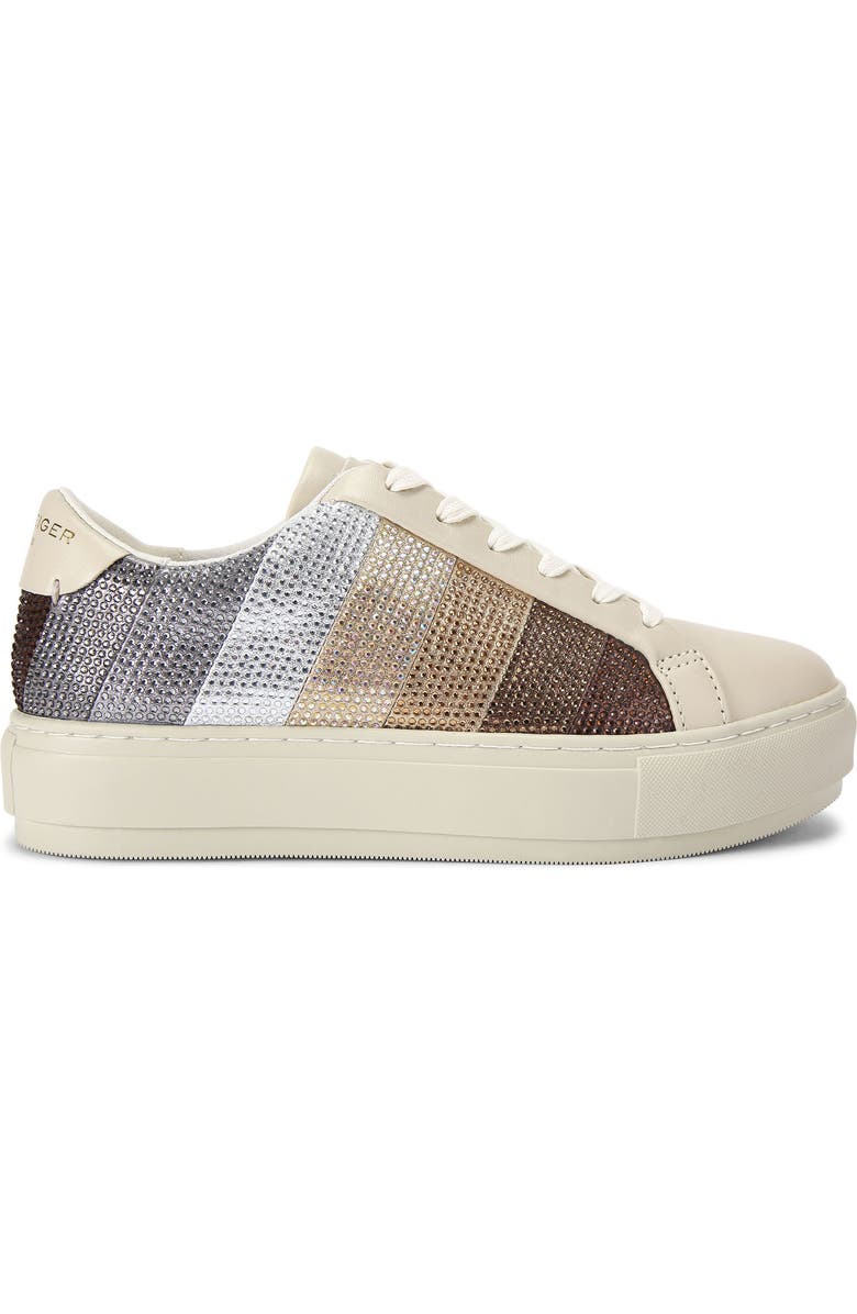 Kurt Geiger London Laney Crystal Stripe Platform Sneaker, Alternate, color,