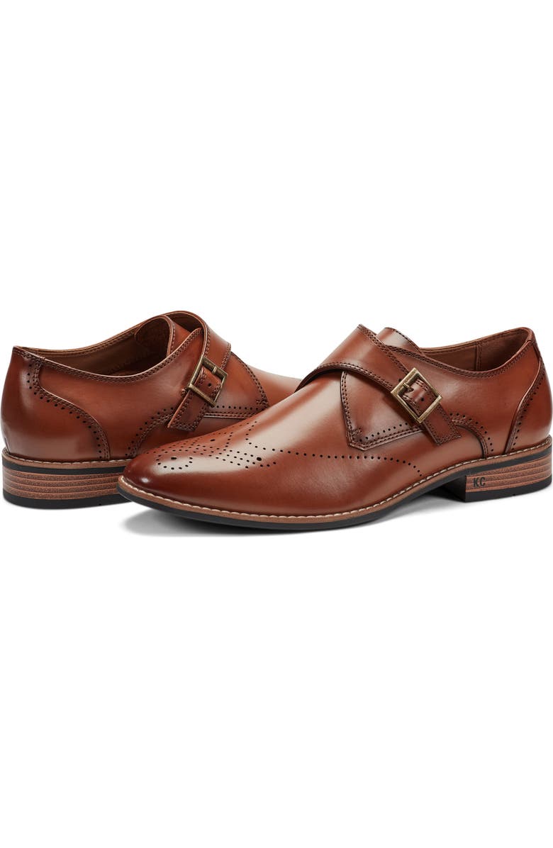 Kenneth Cole Cheer One Buckle Monk Shoe, Alternate, color, Tan