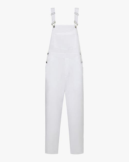 Weworewhat Basic Straight Leg Overall In White