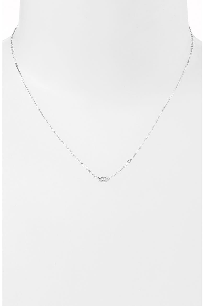 Shy by SE Evil Eye Necklace, Alternate, color, SILVER