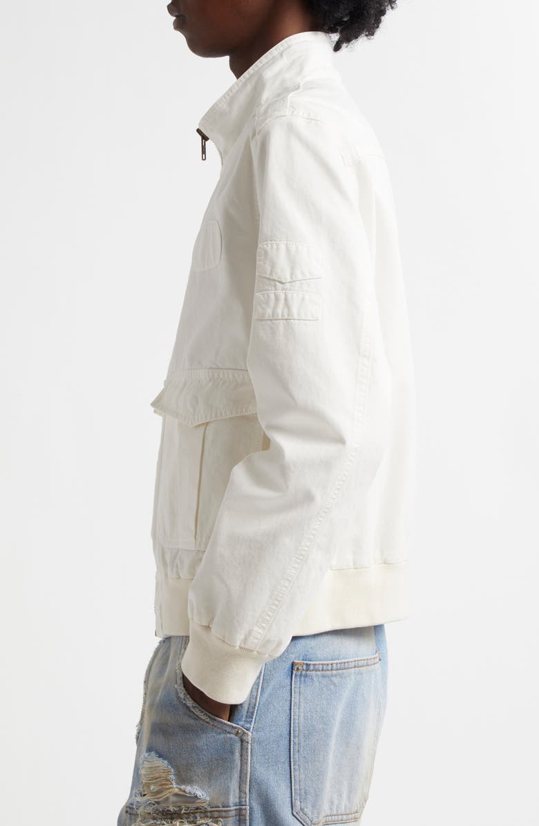 MM6 Maison Margiela Cotton Sports Jacket, Alternate, color, Off White