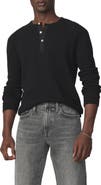 Joe's Long Sleeve Waffle Henley T-Shirt