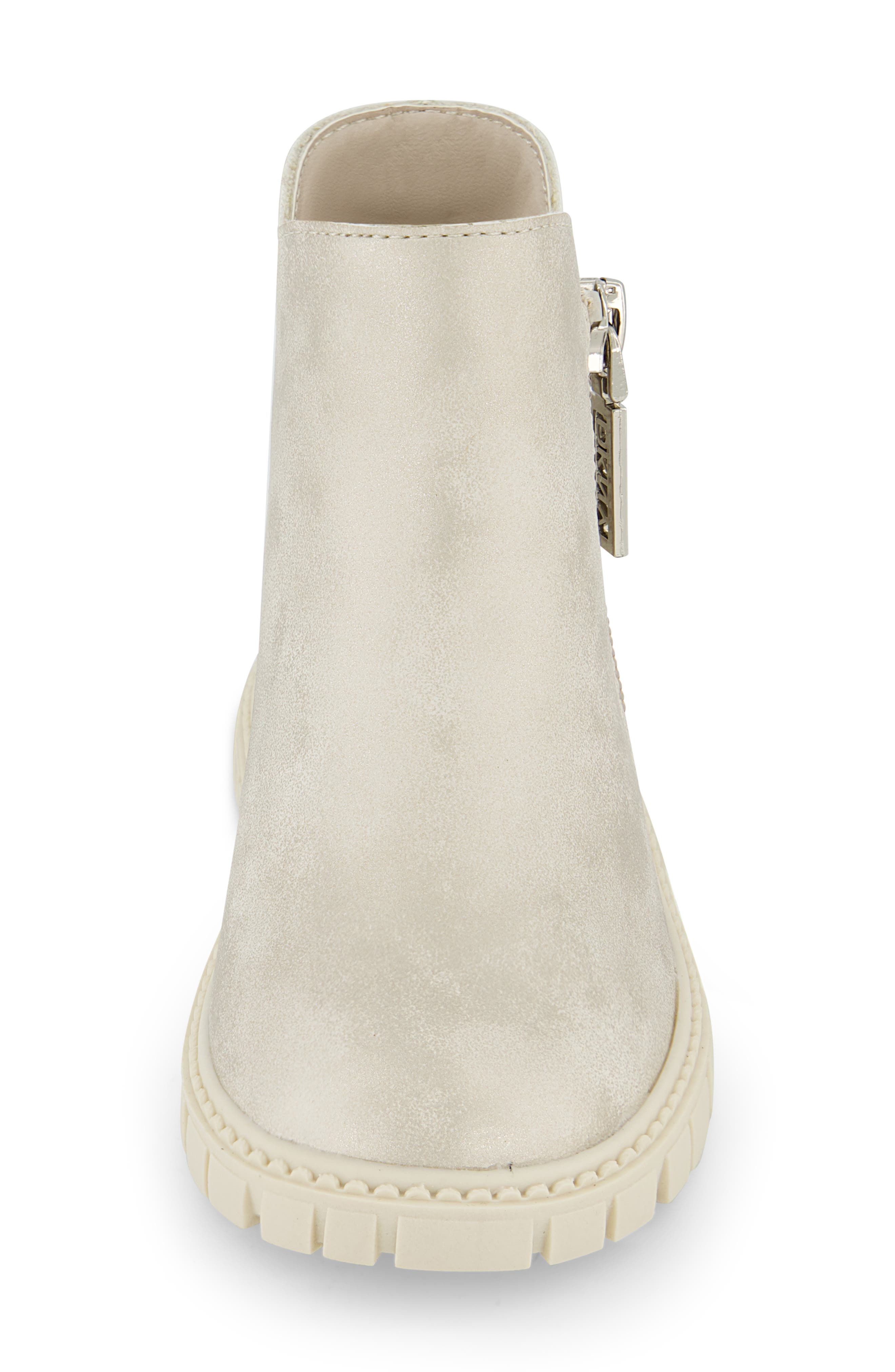 DKNY Kids' Carrie Justina Lug Boot, Alternate, color, Champagne