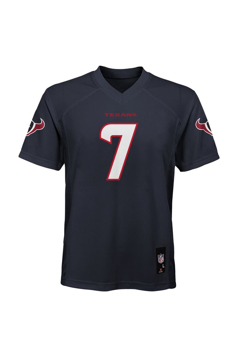Youth C.J. Stroud Navy Houston Texans Replica Player Jersey, Alternate, color, Navy