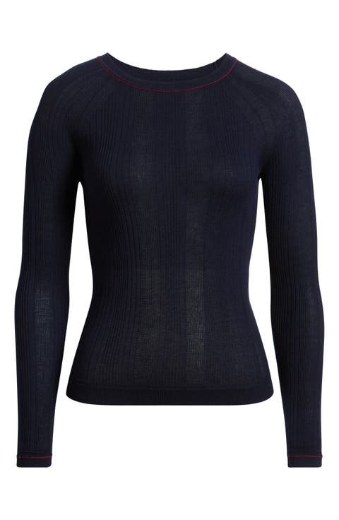 Teresa Raglan Sleeve Rib Top