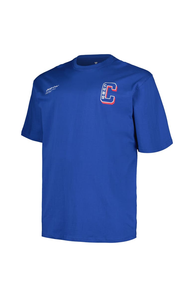 PROFILE Men's Profile Royal Chicago Cubs Big & Tall Split Zone T-Shirt, Alternate, color, 