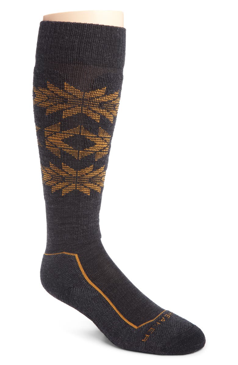 Icebreaker Light Over the Calf Wool Blend Ski Socks, Main, color,