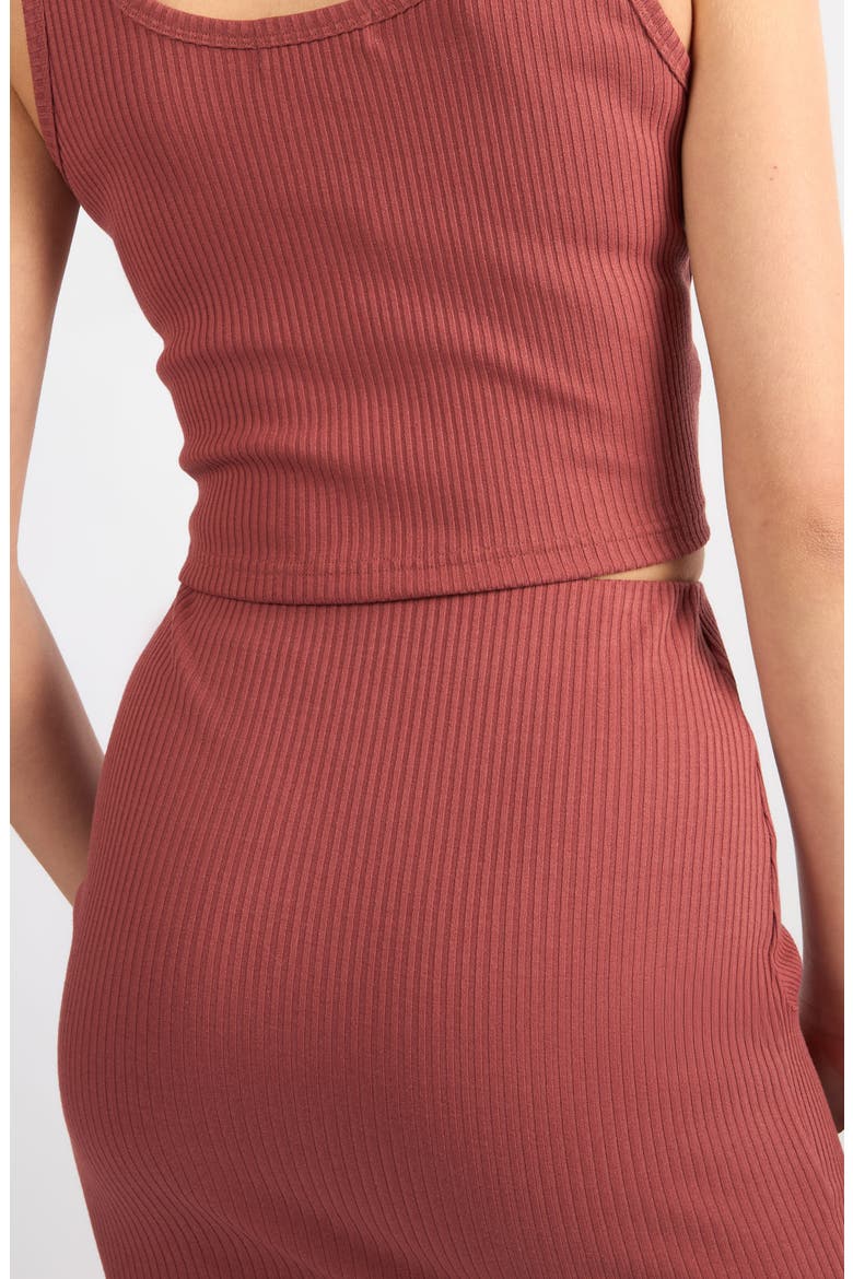 Timeless Rib Knit Miniskirt, Alternate, color, LIGHT BURGUNDY