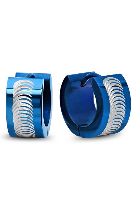 Textured Huggie Hoop Earrings