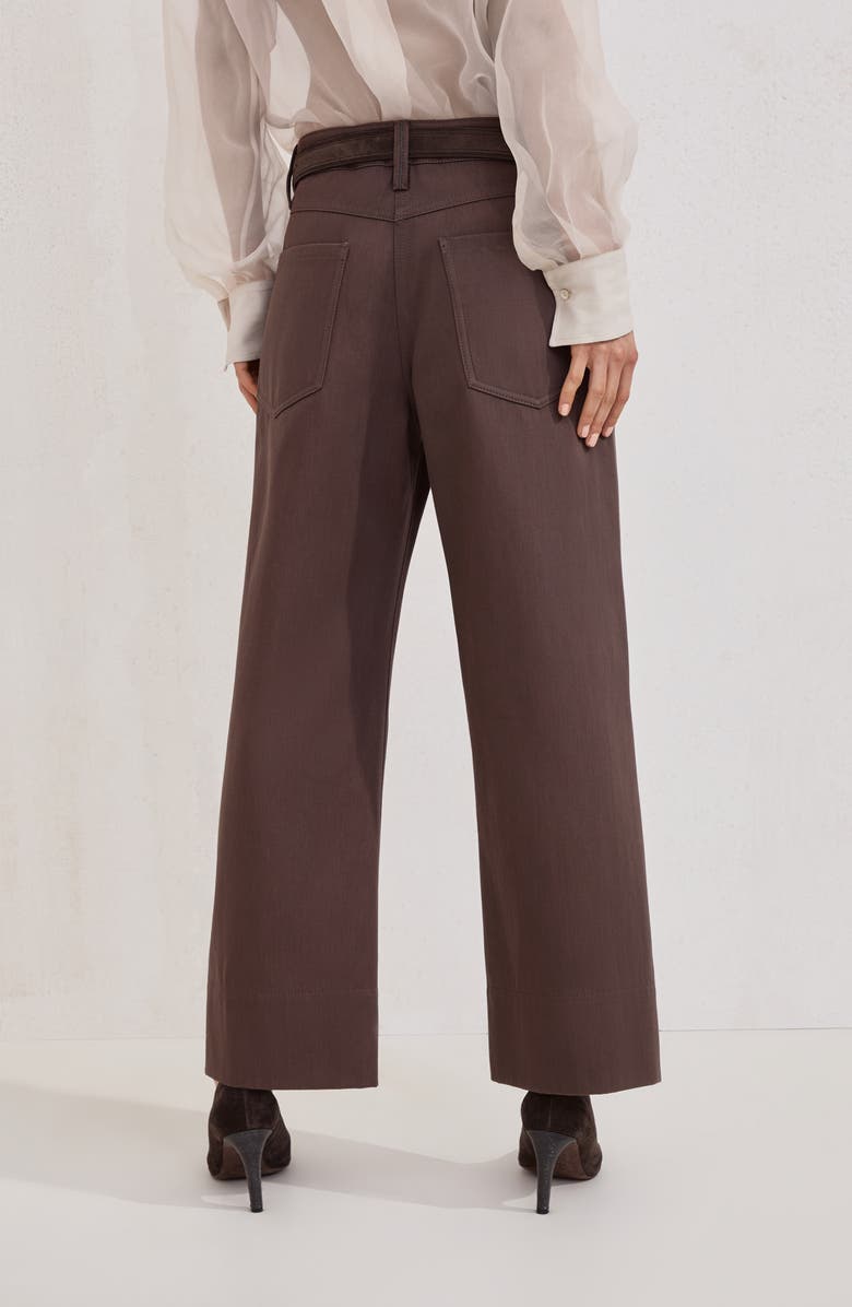Brunello Cucinelli Square Chino trousers, Alternate, color, Pine Cone Brown