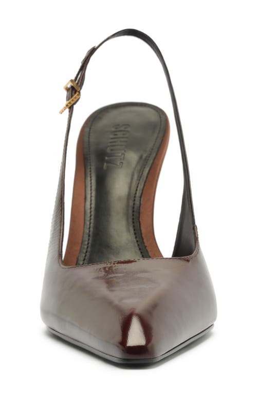 Schutz Leona Slingback Pump In Burgundy