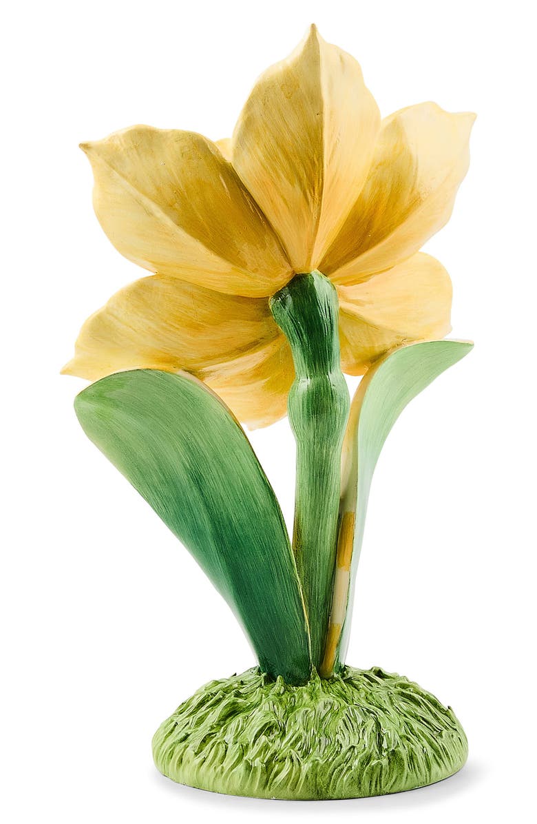 MACKENZIE CHILDS Daffodil Trophy Figurine, Alternate, color, Yellow