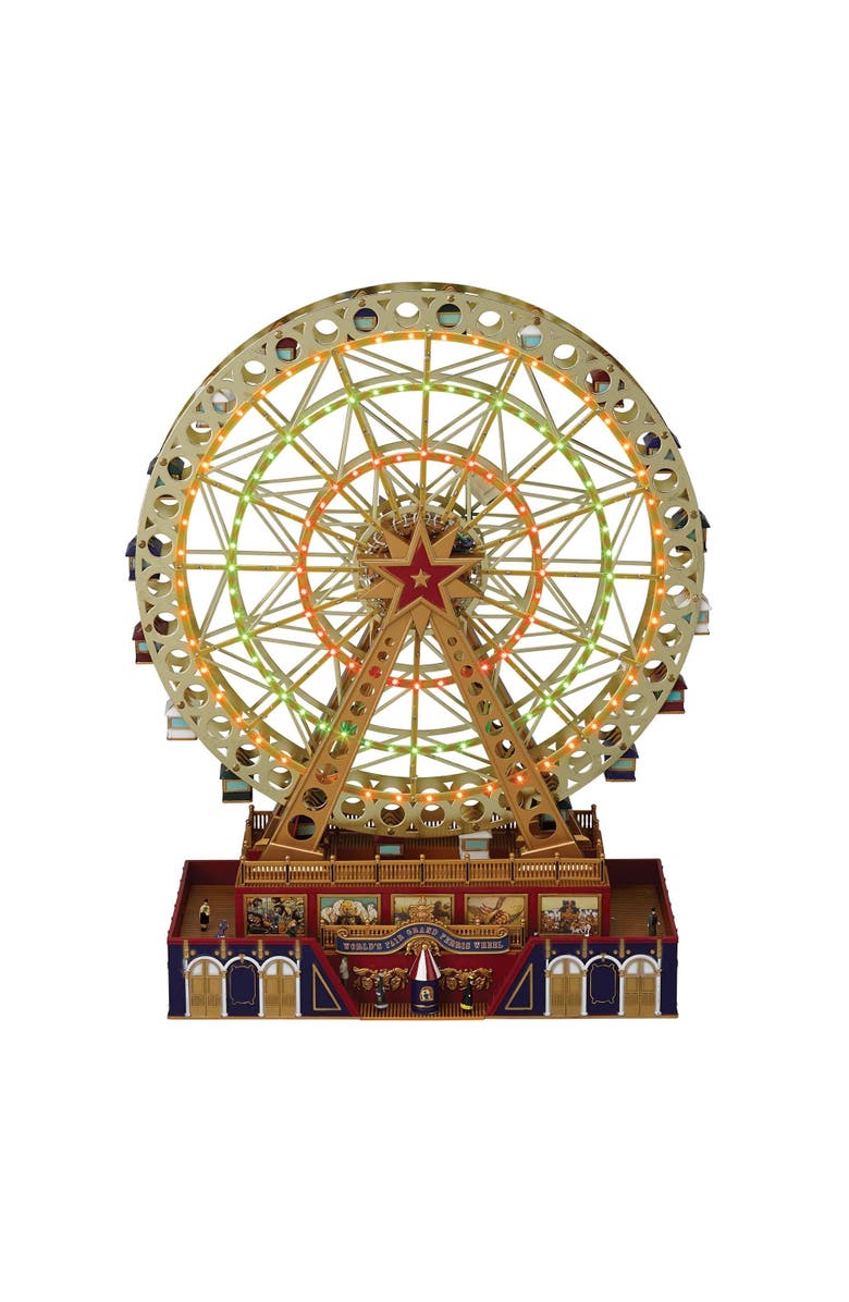 Mr. Christmas 15 in. Animated World's Fair Grand Ferris Wheel, Main, color, Gold